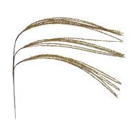 Изделие декоративное Ветка 97x10 см золотой