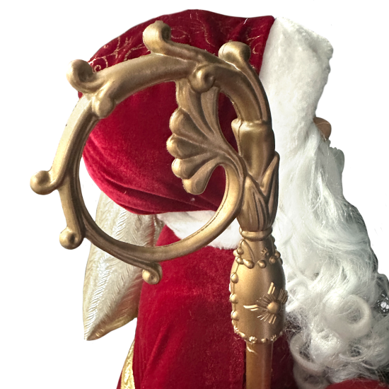 Декоративная фигура Дед Мороз 120x50 см красный