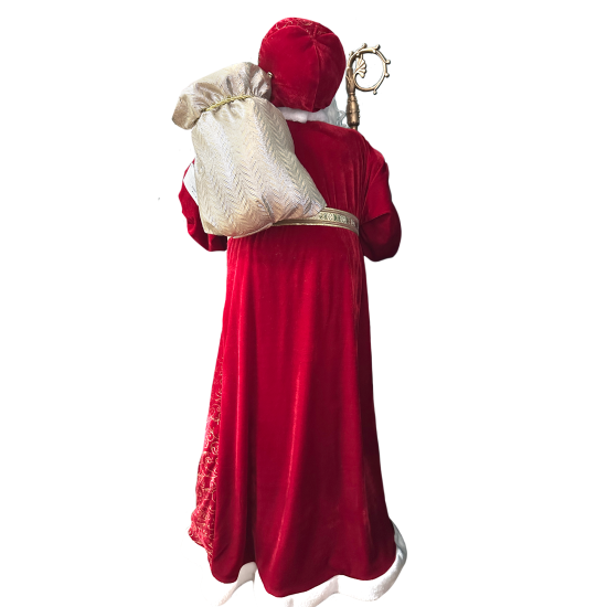 Декоративная фигура Дед Мороз 120x50 см красный