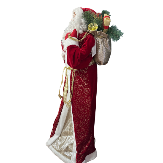 Декоративная фигура Дед Мороз 120x50 см красный