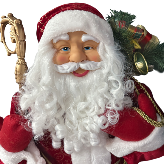 Декоративная фигура Дед Мороз 120x50 см красный