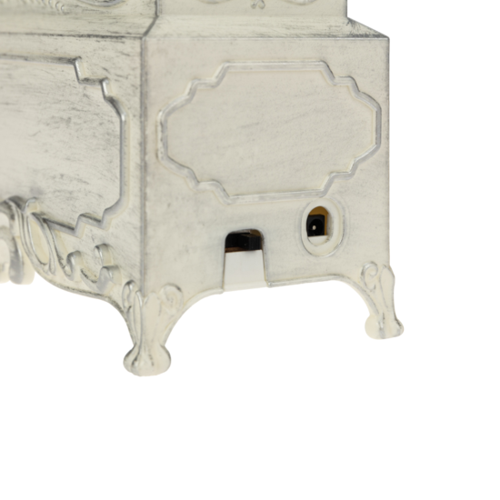 Фонарь Рождественский лес 24х31.5х11.5 см пластик белый