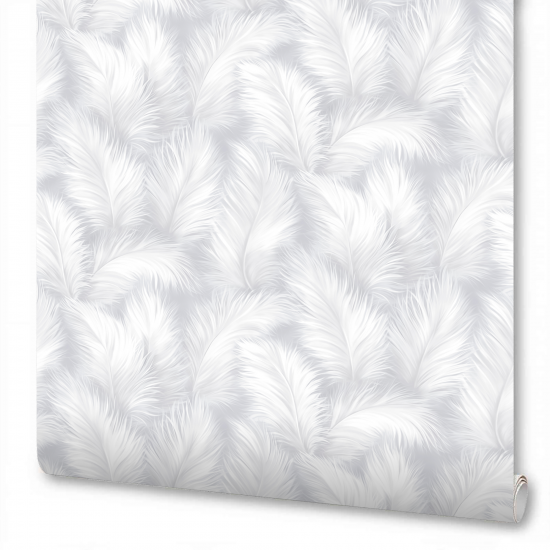 Обои флизелиновые Wallsecret Flamingo белые 1.06 м 8828-10
