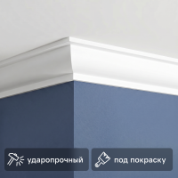 Плинтус потолочный Tradition 1 полистирол 20x20x2000 мм белый
