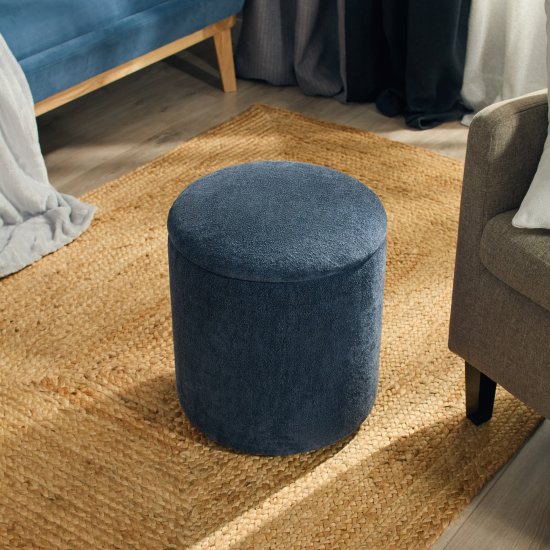 Пуф букле синий 35 x 41.5 см