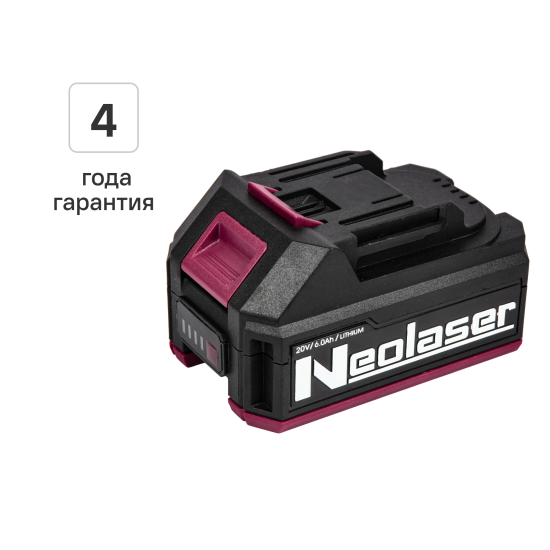 Аккумулятор Neolaser NB-20-6, 20 В Li-ion 6 Ач