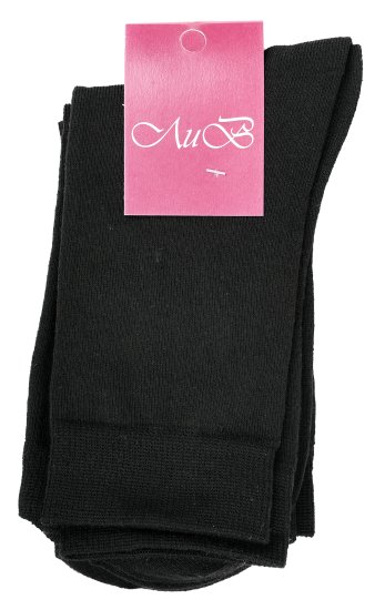 Носки мужские ЛИВ цвет черный размер 43-46 3 пары