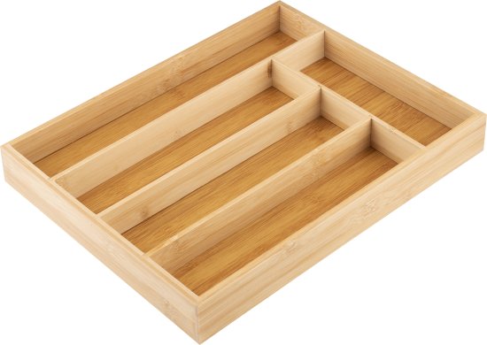 Лоток для столовых приборов Mallony 37x30x4.5 см бамбук цвет коричневый