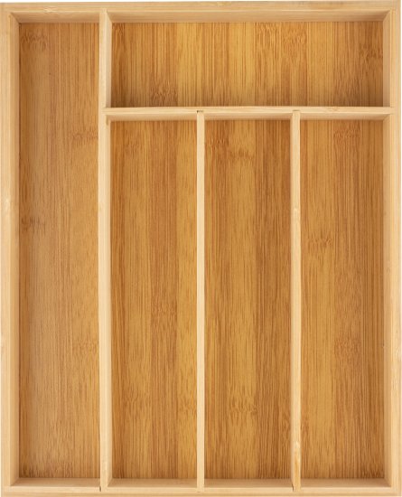 Лоток для столовых приборов Mallony 37x30x4.5 см бамбук цвет коричневый