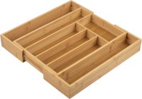 Лоток для столовых приборов Mallony 36x26x5.5 см бамбук цвет коричневый