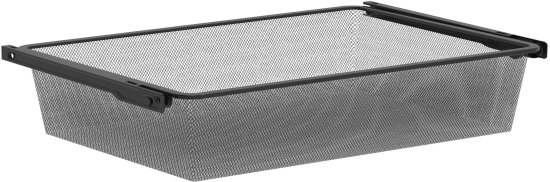 Корзина выдвижная для шкафа Лион 56.8x14.4x38.6 см цвет черный