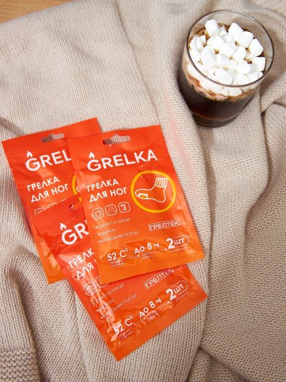Грелка самонагревающаяся для ног Грелтек 95x70 мм, 2 шт.