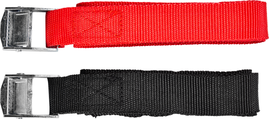 Ремень с зажимом 2.5 м 2 шт. цвет черный, красный