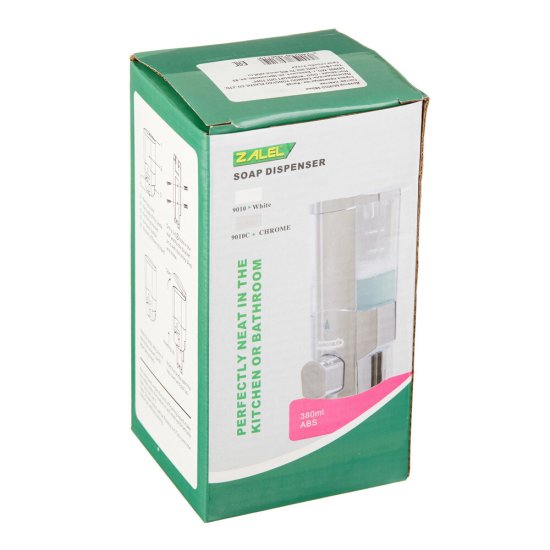Диспенсер для мыла Zalel 380 мл пластик белый (MJ9010)