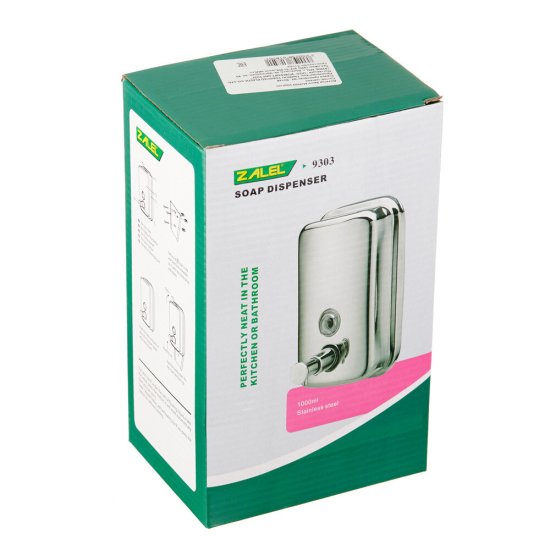 Диспенсер для мыла Zalel 1000 мл металл хром (MJ9303)