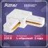 Коннектор для однофазного шинопровода угловой Ritter Artline белый (59745 6)