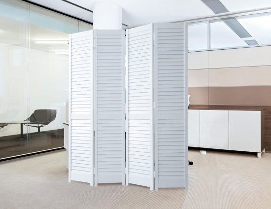 Ширма ПВХ 1.8x1.6 м цвет белый