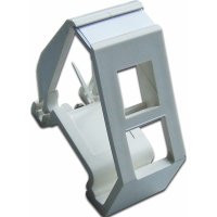 Рамка на DIN-рейку для установки модуля типа Keystone LANMASTER LAN-DRF-1OK-WH
