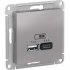 Usb розетка Systeme Electric AtlasDesign