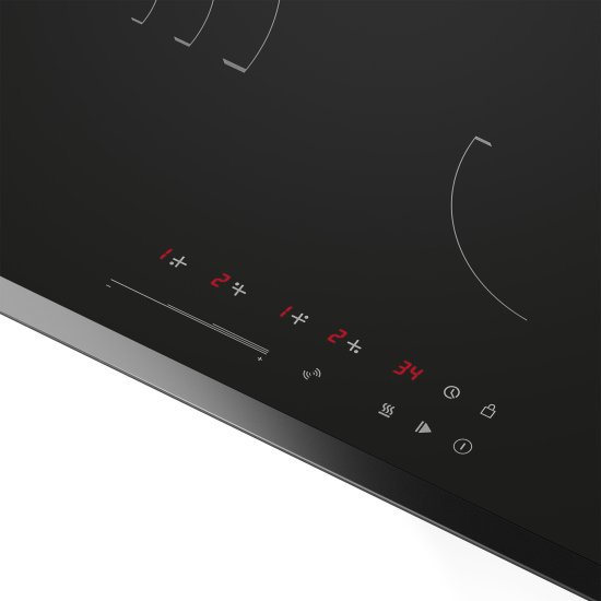 Электрическая варочная панель Maunfeld CVCE594SSMDBK LUX 59 см 4 конфорки цвет черный