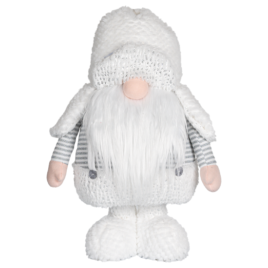 Декоративная фигура Гном 78 см белая