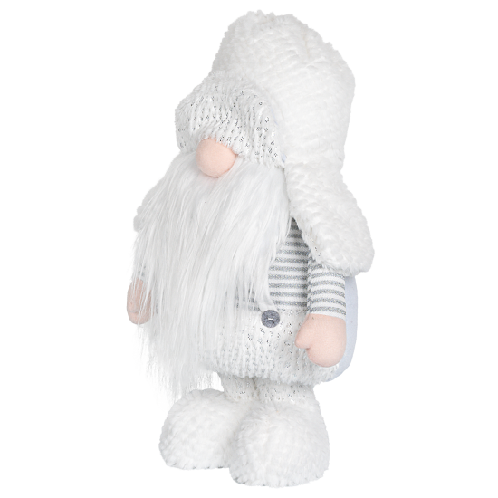 Декоративная фигура Гном 78 см белая