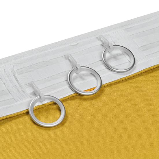 Штора на ленте со скрытыми петлями KREAFORTA Рим 200x310 см цвет желтый