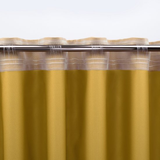 Штора на ленте со скрытыми петлями KREAFORTA Рим 200x310 см цвет желтый
