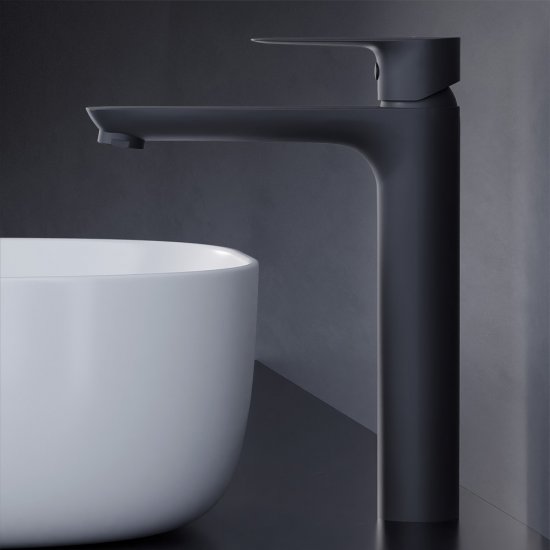 Смеситель для раковины AM.PM Drive F9U92022 однорычажный на столешницу цвет черный матовый