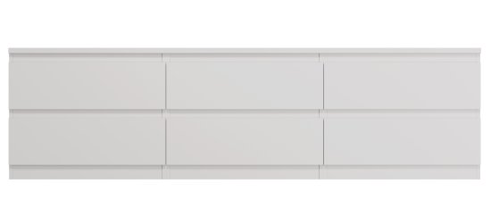 Тумба под телевизор Шведский стандарт Праксис 194.4x54.2x39.6 см ЛДСП цвет белый