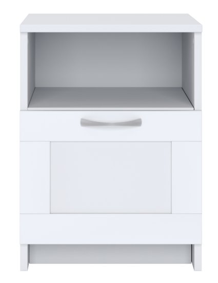 Тумба прикроватная 1 ящик Шведский стандарт Сириус 39.1x53.1x41.2 см ЛДСП цвет белый