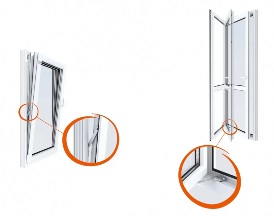 Ограничитель оконный 185 мм, цвет серебристый