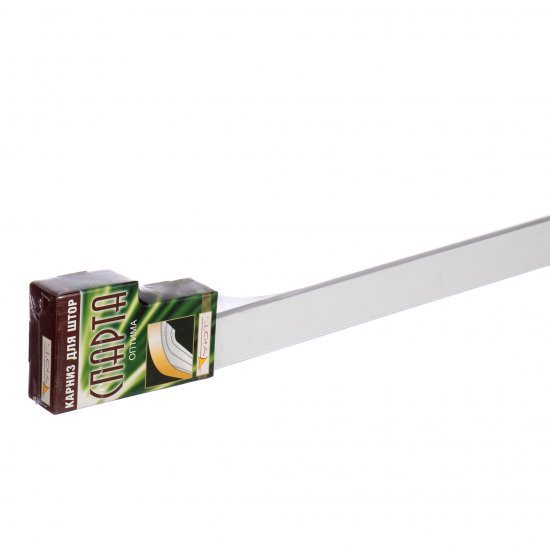 Карниз потолочный пластмассовый двухрядный с блендой 280 см белый