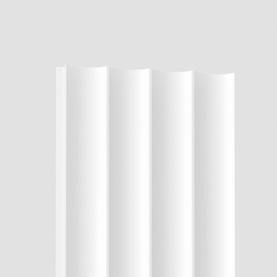 Панель МДФ Natur Волны белые 2760x122x12 мм 0.4 м²