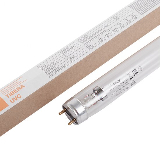 Лампа ультрафиолетовая бактерицидная Ledvance G13 15 Вт 230 В трубка T8 452 мм