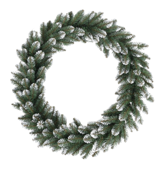 Гирлянда еловая Новая елка с белыми кончиками 2 м