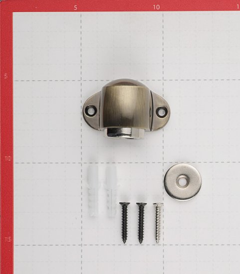 Упор дверной магнитный Palladium Стопор 02 - М AВ античная бронза