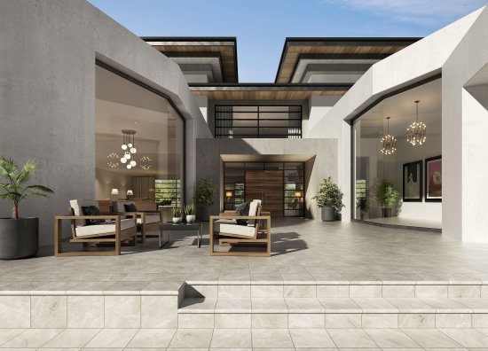 Ступень угловая Nevada Limestone 33x33 см цвет бежевый 1 шт.