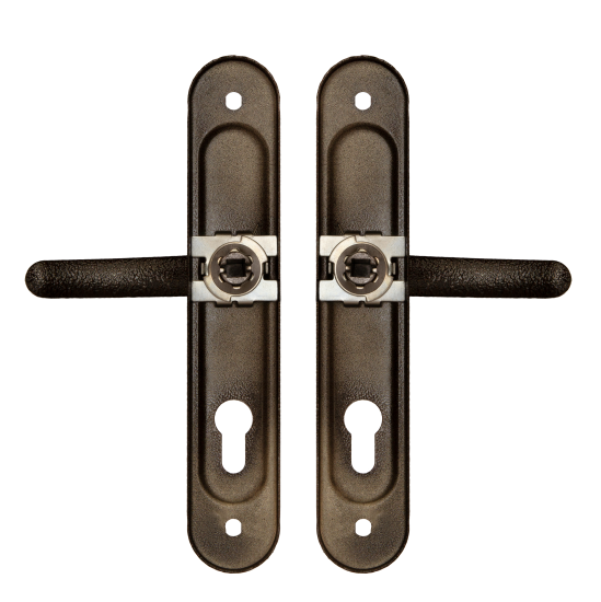 Ручка дверная на планке HP 168, цвет медь