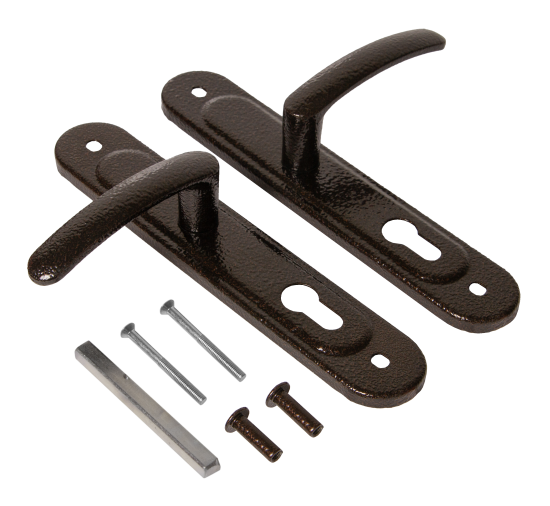 Ручка дверная на планке HP 168, цвет медь