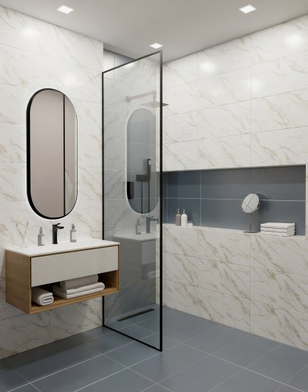 Глазурованный керамогранит LB Ceramics Алесси 30x60.3 см 1.44 м² матовый цвет белый