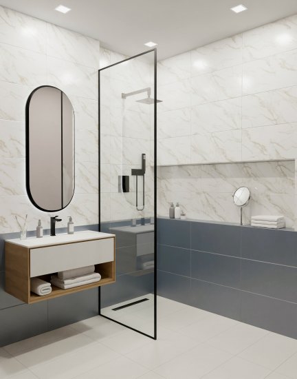Глазурованный керамогранит LB Ceramics Алесси 30x60.3 см 1.44 м² матовый цвет белый