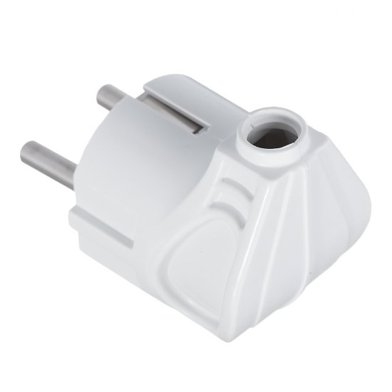 Вилка угловая с заземлением 16 А 250 В Makel белая (10027)