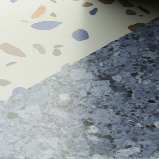 Плитка декор Нефрит Террацио синяя 600x200x9 мм