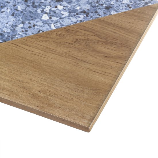 Плитка декор Нефрит Террацио синяя 600x200x9 мм