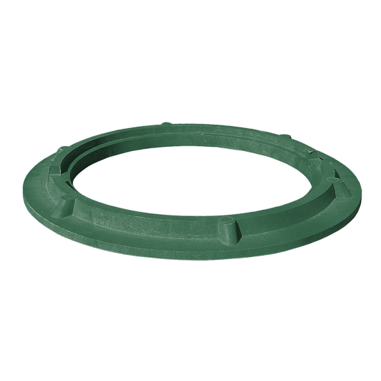 Полимерпесчаный люк колодца ø580 мм 1.5 т цвет зелёный