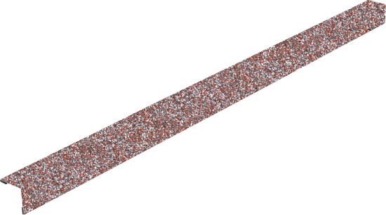 Угол внешний гранулят Hauberk 1.25 м. цвет мраморный