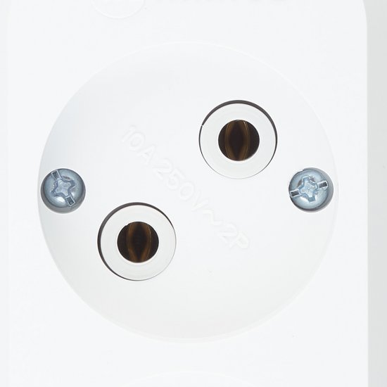 Удлинитель Makel 2 розетки 2 м ПВС 2х0,75 кв.мм 10 А 2,2 кВт белый (MGP102)