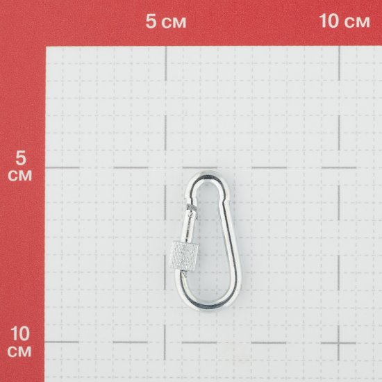 Карабин винтовой с фиксатором d4 мм 40 мм DIN 5299D