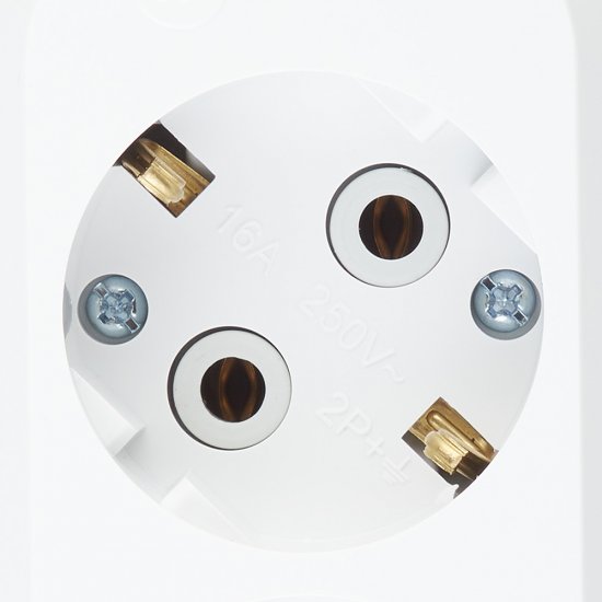 Удлинитель Makel 2 розетки 5 м ПВС 3х1 кв.мм 16 А 2,2 кВт белый (MGP114)